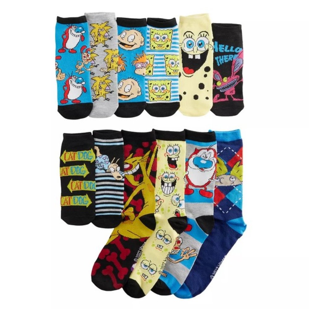 12-Pack Nickelodeon Socks